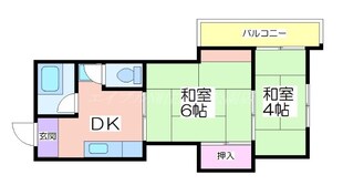 マンションサンエースの物件間取画像